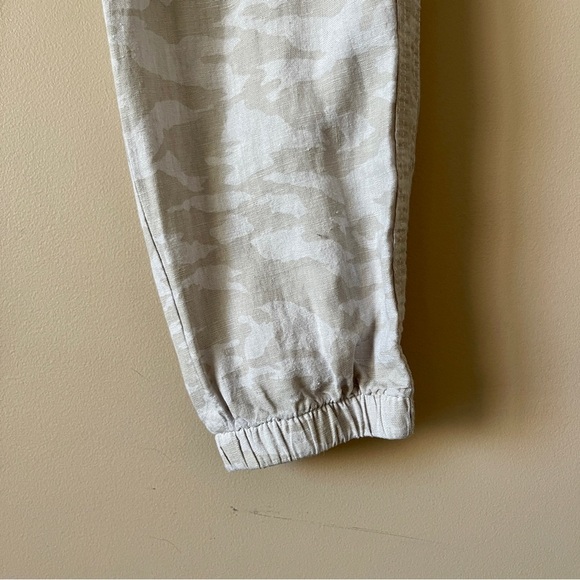 ATHLETA | Tan Camo Cabo Tide Linen Jogger Pants Sz 10 - Picture 5 of 11